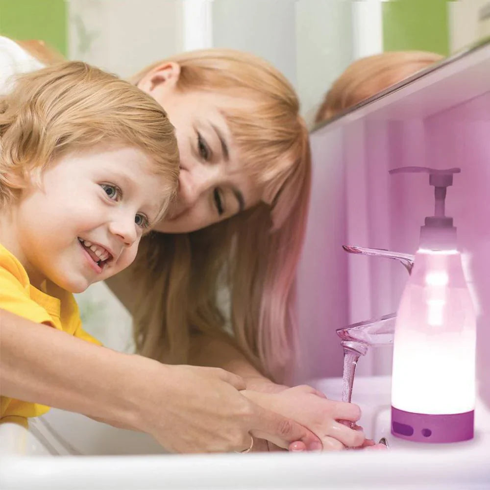 Automatischer Seifenspender mit LED-Beleuchtung