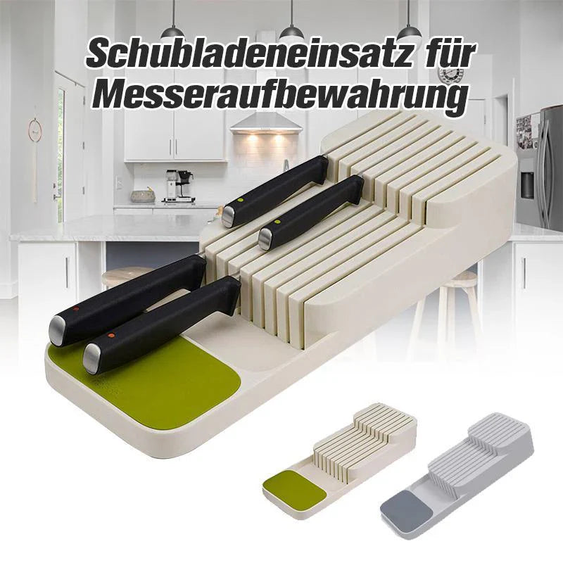 Sichere Messeraufbewahrung für Küchenschubladen