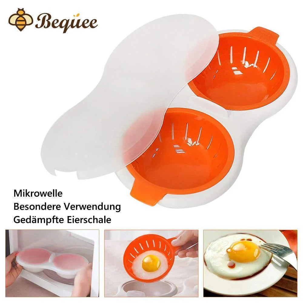 Schneller Eierkocher für die Mikrowelle