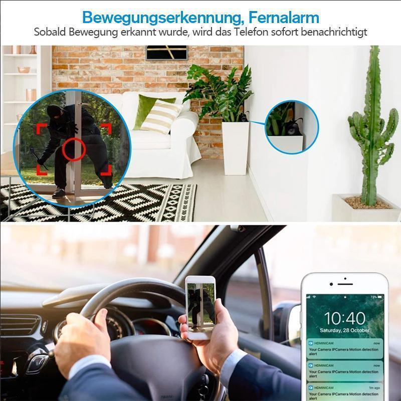 Hochauflösende Mini-Überwachungskamera mit Magnet