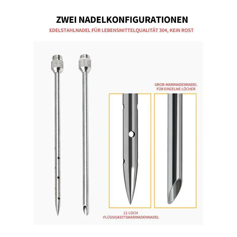 Edelstahl-Gewürzspritze zum marinieren