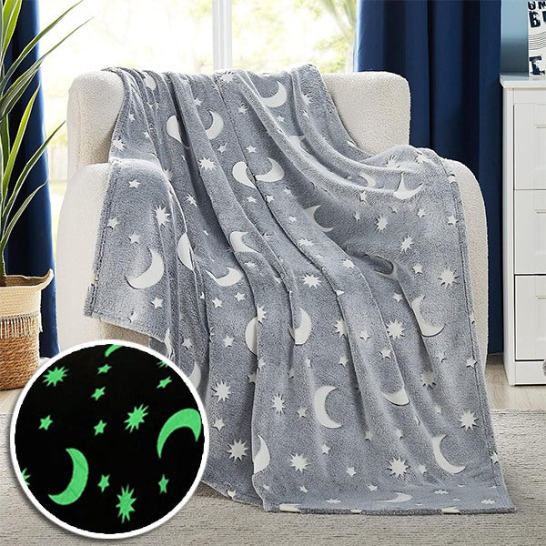 Selbstleuchtende Kuscheldecke