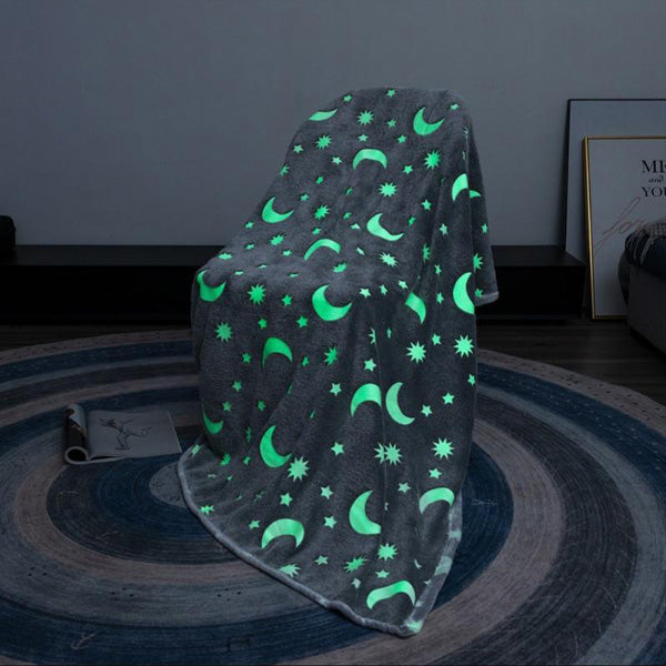 Selbstleuchtende Kuscheldecke