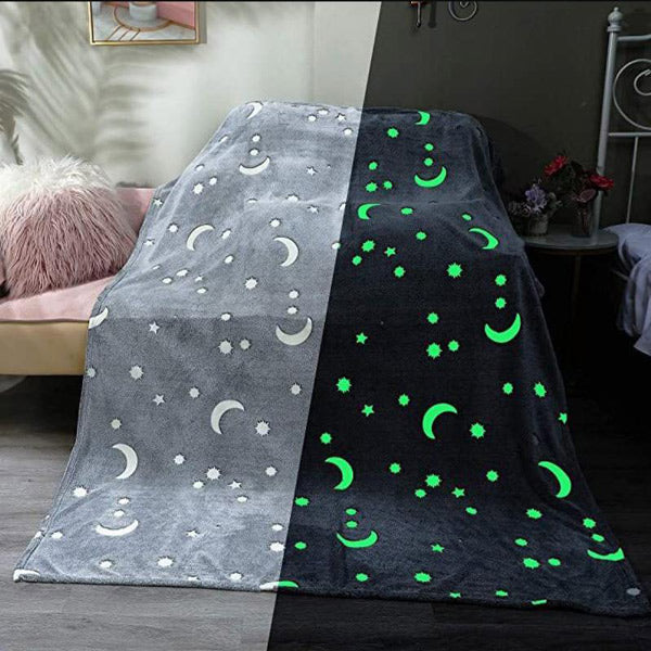 Selbstleuchtende Kuscheldecke
