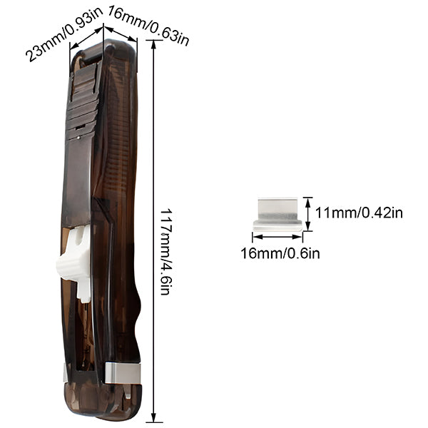 Wiederverwendbarer Klammer-Tacker für Nachhaltigkeit
