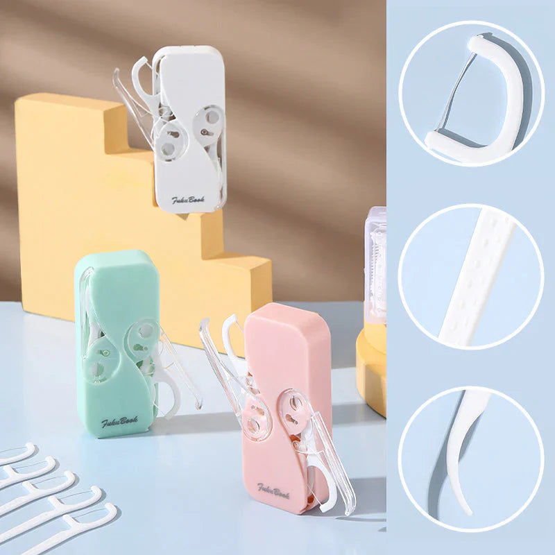 Praktischer Zahnseide-Spender für unterwegs