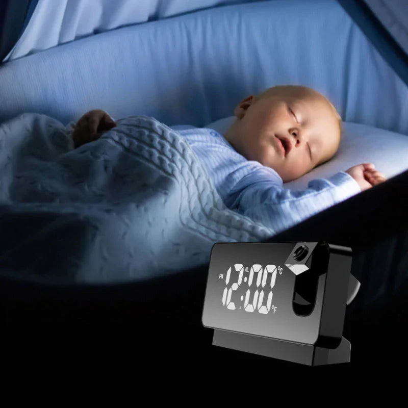 Wecker mit LED-Anzeige & Temperaturanzeige