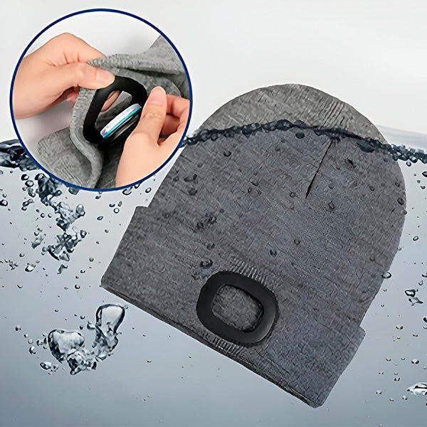 Bequeme Wintermütze mit integrierter LED-Leuchte