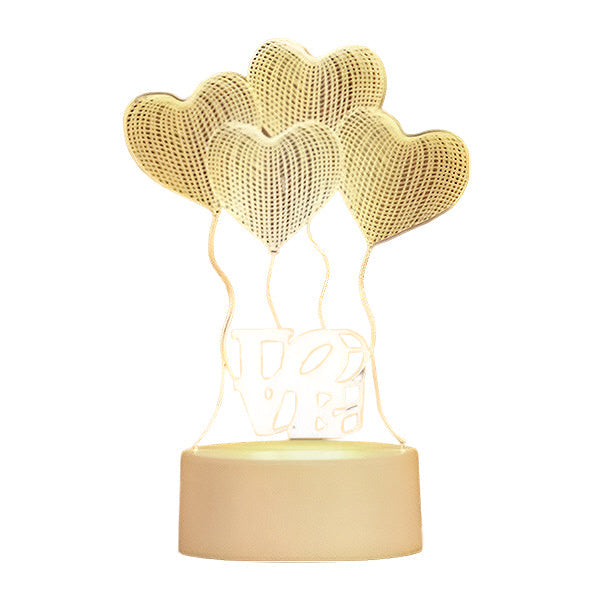 Leuchtende 3D-Dekolampe