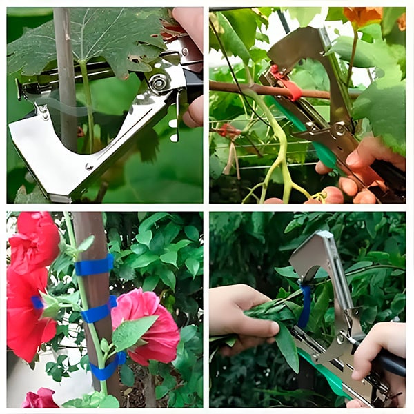 Schnellbindegerät für Pflanzen