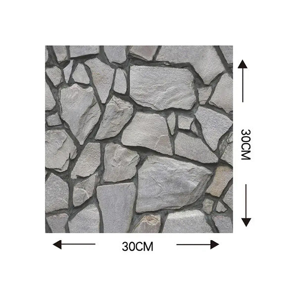 3D-Felsen-Wandsticker (10 Stk.)