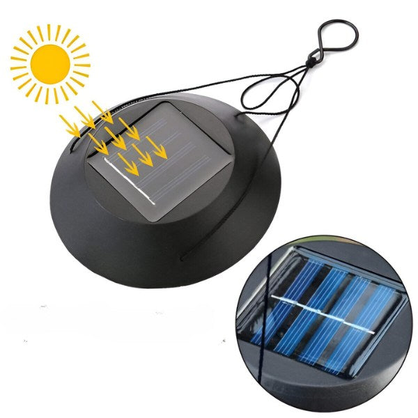 Solarbetriebenes Windspiel mit Farbwechsel