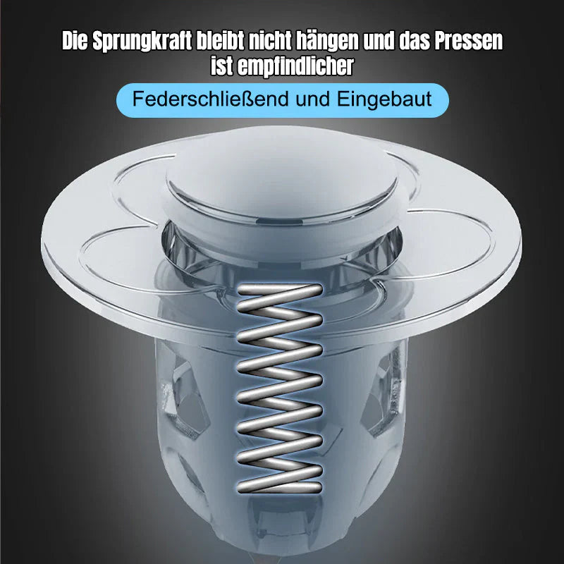 Flexibler Abflussstopfen für alle Waschbecken