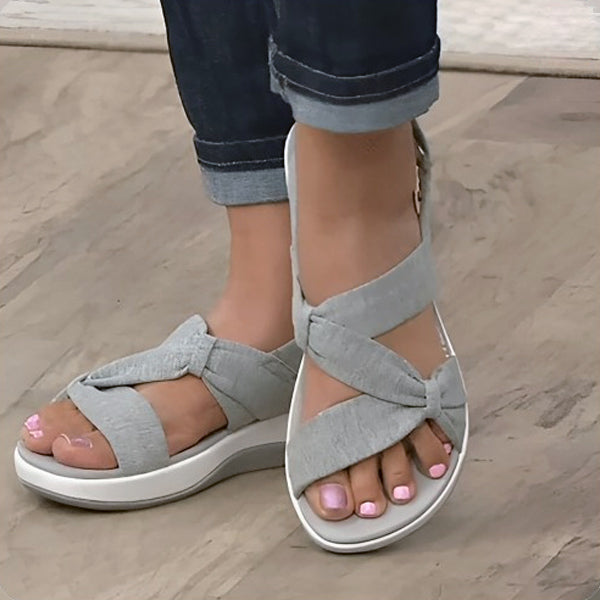 Damen-Sommersandalen mit stützender Sohle