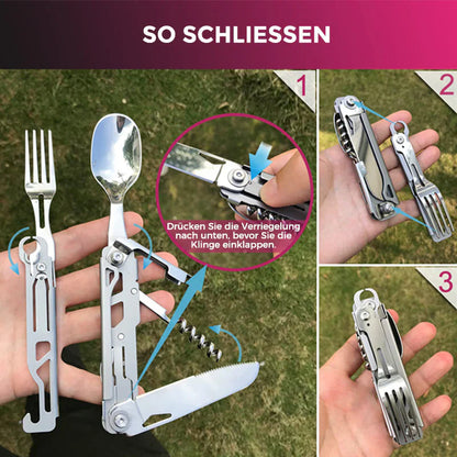 5-in-1 Camping-Besteck
