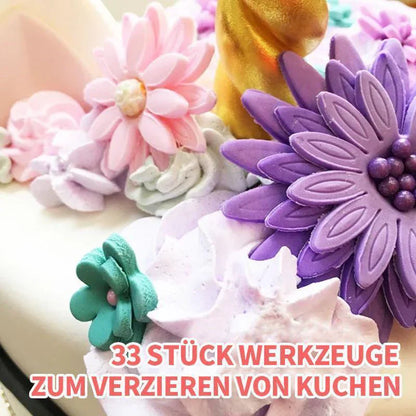 Kreatives 33-teiliges Kuchen-Dekorations-Set