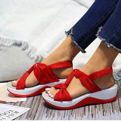 Damen-Sommersandalen mit stützender Sohle