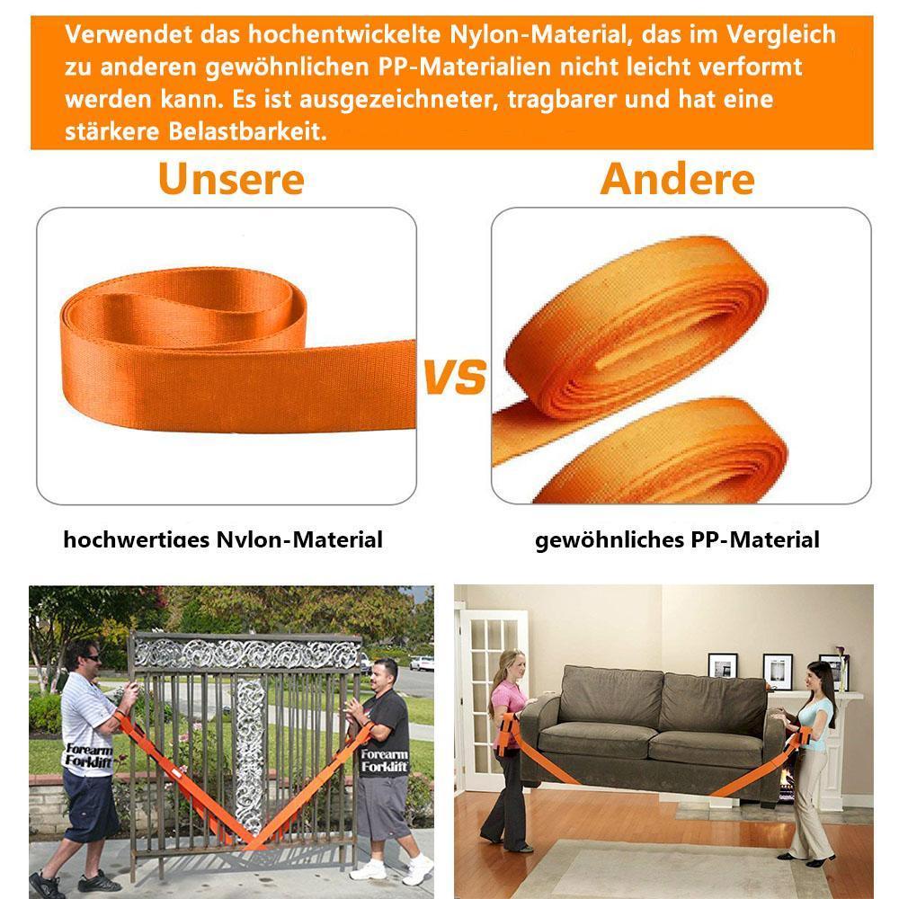Ergonomische Hebegurte für Möbel & schwere Lasten