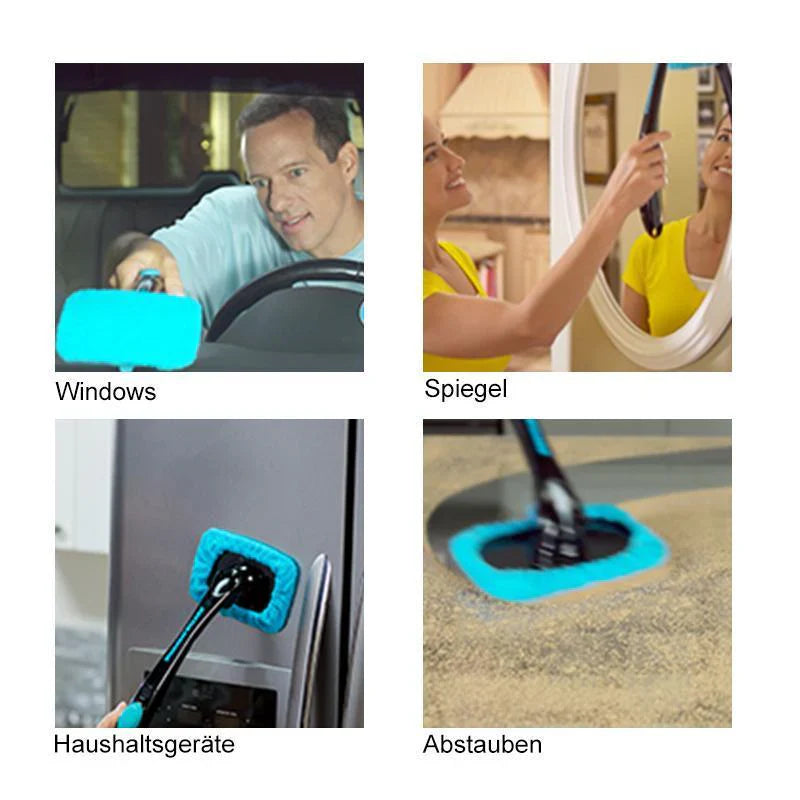 Scheibenreiniger mit waschbarem Mikrofasertuch