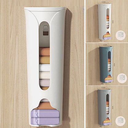 Platzsparende Wandbox für Socken und Unterwäsche