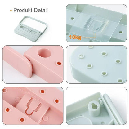 Platzsparendes Schuhregal mit Wandhalterung