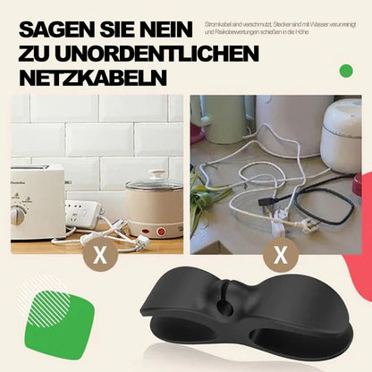 Praktischer Kabelhalter für Küchenordnung