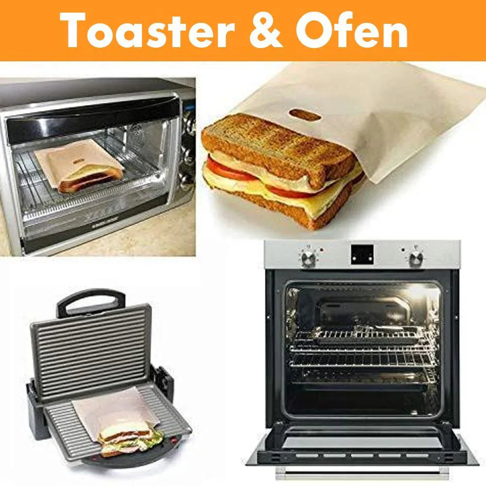 Wiederverwendbare Toaster-Taschen (4 Stk.)