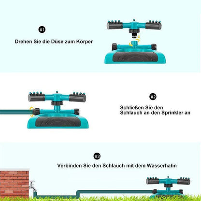 360° drehende Gartenbewässerung