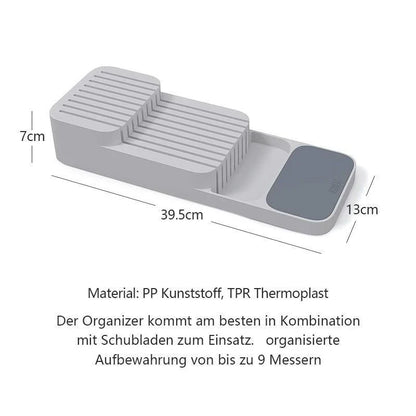 Sichere Messeraufbewahrung für Küchenschubladen