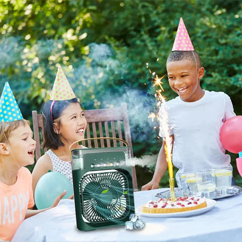 Multifunktionaler Ventilator mit Luftbefeuchtung & Kühlung