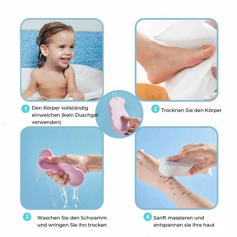 Sanfter Massage-Schwamm für wohltuendes Peeling