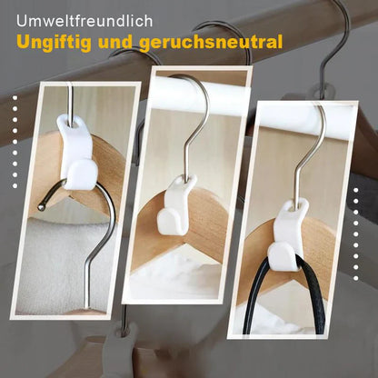 Platzsparende Verbindungshaken für Kleiderbügel (6 Stk.)