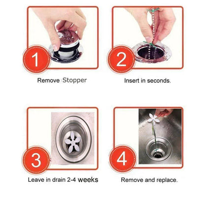 Verstopfungsfrei-Abflussreiniger Set (5 Stk.)