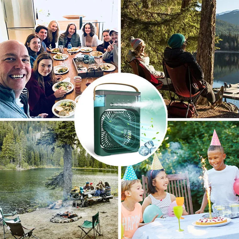 Multifunktionaler Ventilator mit Luftbefeuchtung & Kühlung