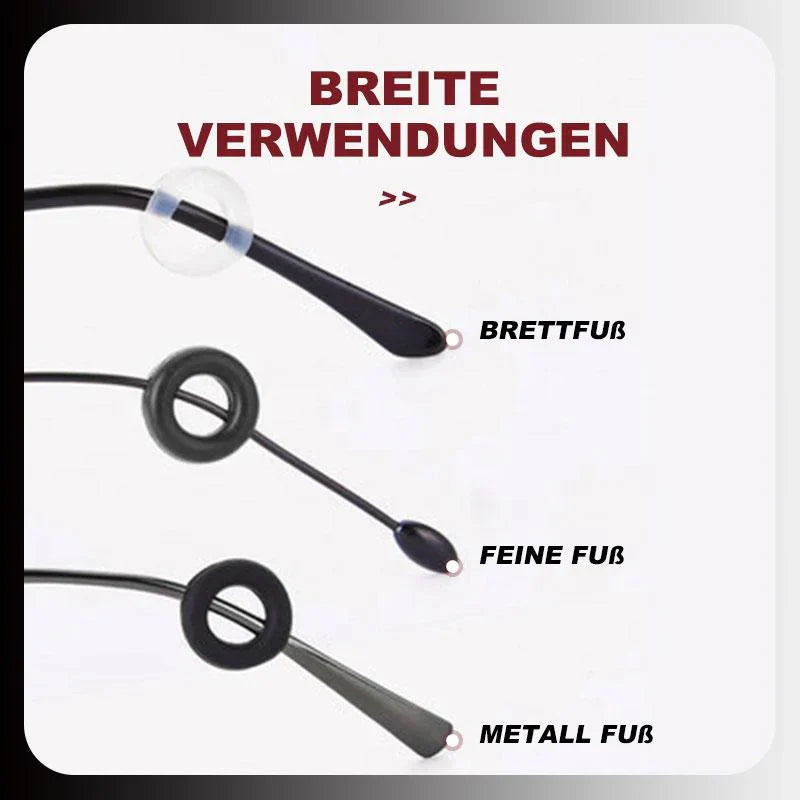 Bequeme Anti-Rutsch-Pads für Brillen (5 Stk.)