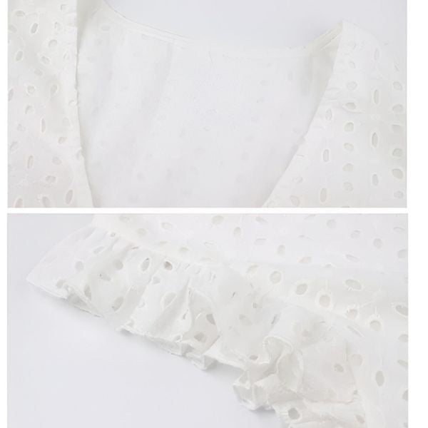 Luftiges Sommerkleid mit eleganter Spitze