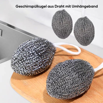 Robuster Spülschwamm aus Draht (6 Stk.)
