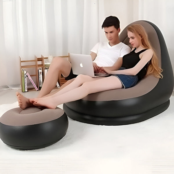 Komfort Luftsessel mit Fußablage