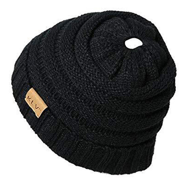 Handgefertigte Ponytail-Beanie für Damen