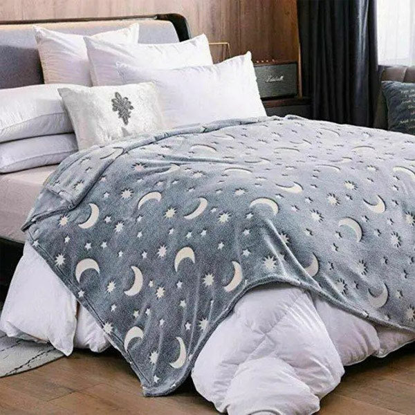 Selbstleuchtende Kuscheldecke
