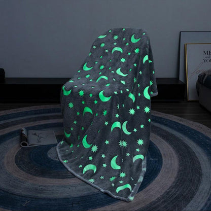 Selbstleuchtende Kuscheldecke