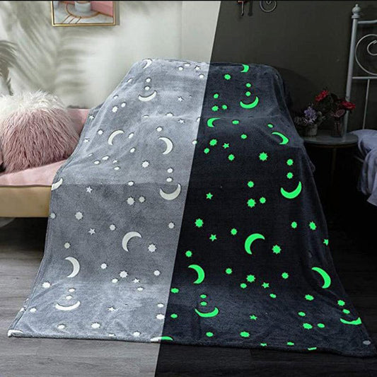 Selbstleuchtende Kuscheldecke