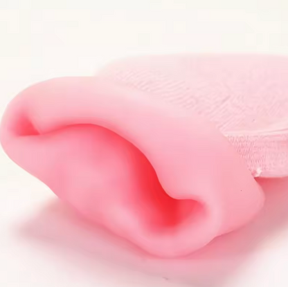 Rosa Silikon-Fußpflegesocken