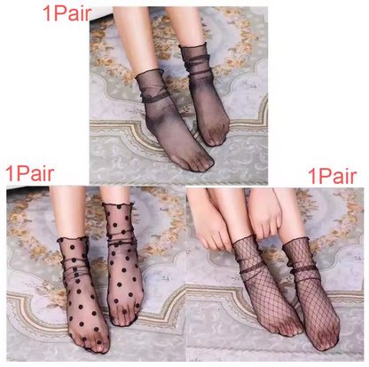 Socken im Seidenlook (3 Stk.)