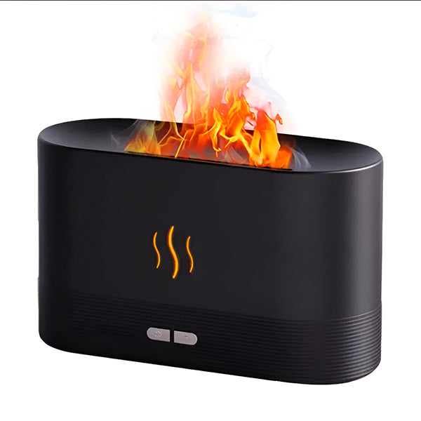 Innovativer Luftbefeuchter mit realistischem Flammeneffekt