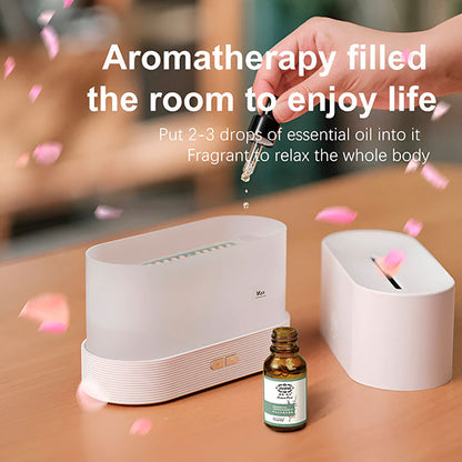 Innovativer Luftbefeuchter mit realistischem Flammeneffekt