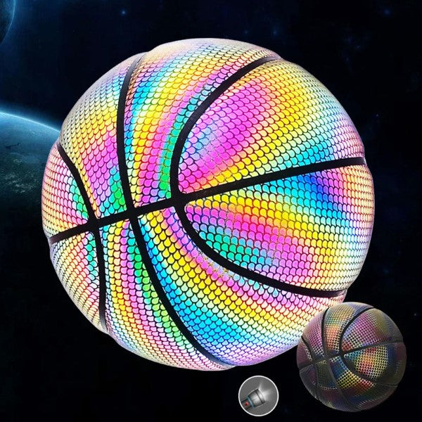 Reflektierender Basketball mit 3D-Hologramm-Effekt
