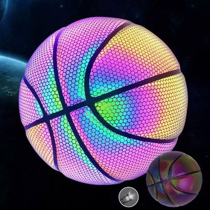 Reflektierender Basketball mit 3D-Hologramm-Effekt