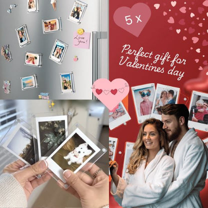 Magnetische Bilderrahmen für den Kühlschrank (5 Stk.)