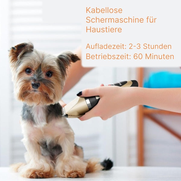 Leiser Felltrimmer für Haustiere